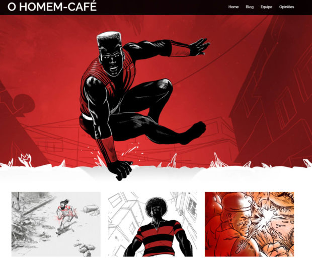 Capa do site do Homem-Café